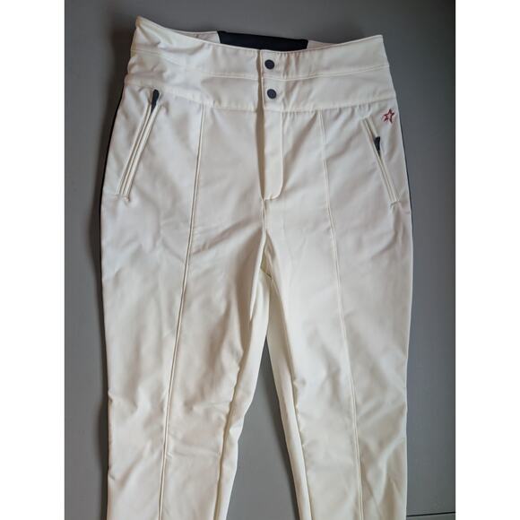NWT Perfect Moment Women Snow Aurora Skinny Stirrup Race Pant Sz L White #1J505 - Picture 4 of 16